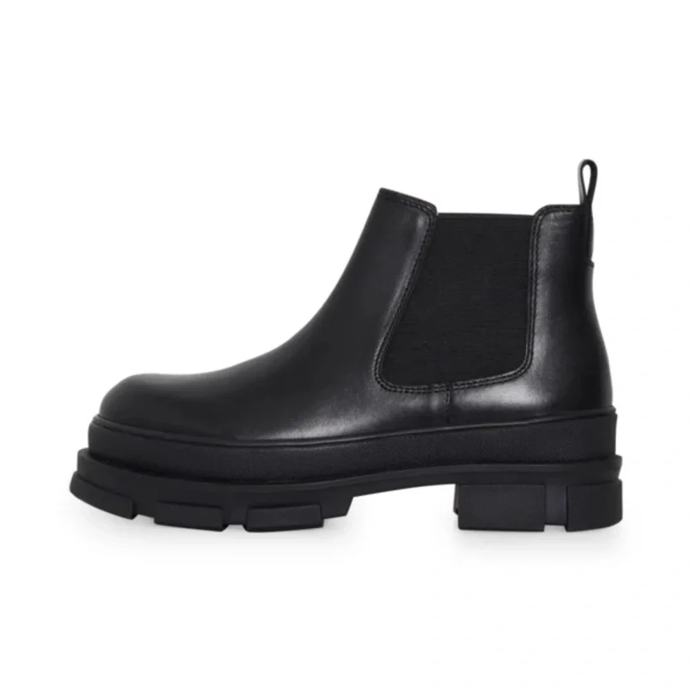 ICHI Women’s Jemma Leather Chelsea Ankle Boot - Picture 2 of 12